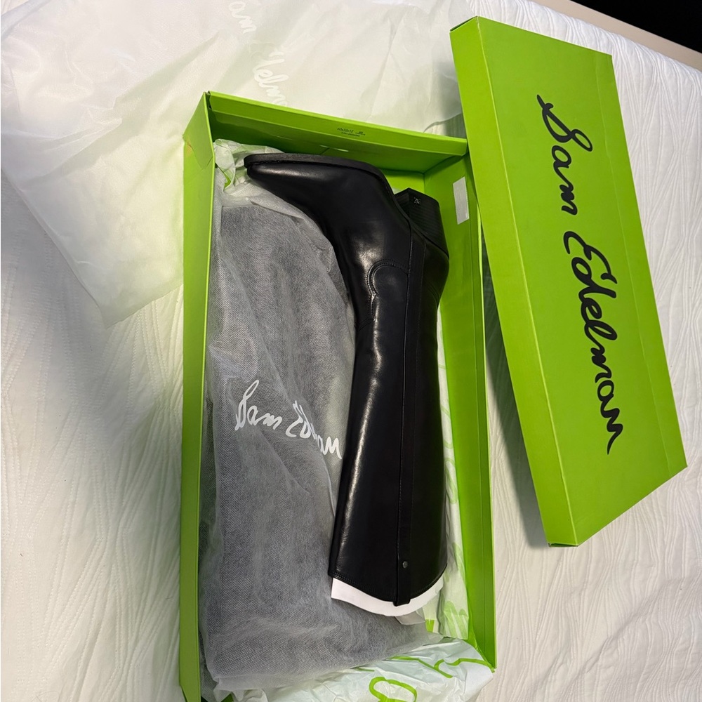 Sam Edelman Black Leather Boots